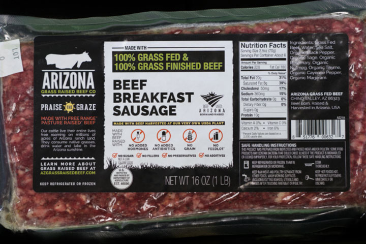 Beef Breakfast Sausage